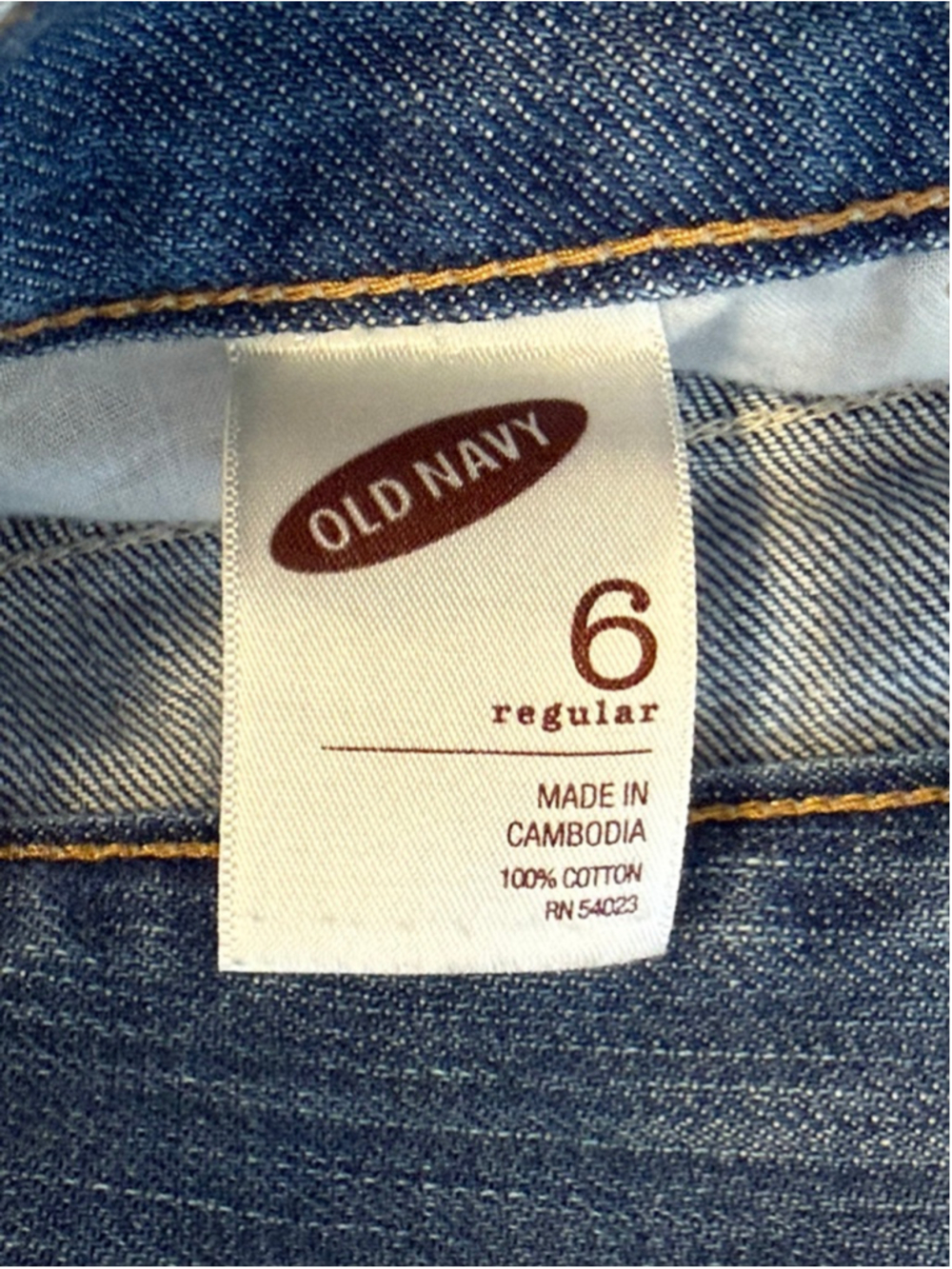 Old Navy Denim Mini Skirt Women’s Size 6 Distressed Raw Hem 100% Cotton Blue - Picture 5 of 5